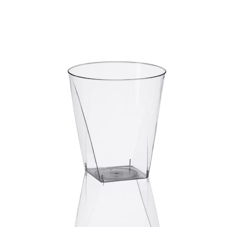 Smarty Had A Party 2 oz. Clear Square Bottom Disposable Plastic Shot Cups (500 Cups), 500PK 6951R-CASE
